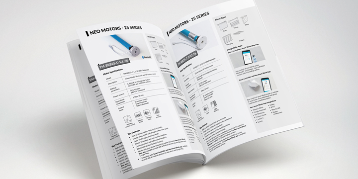 Neo Smart Blinds Catalogue for download PDF file