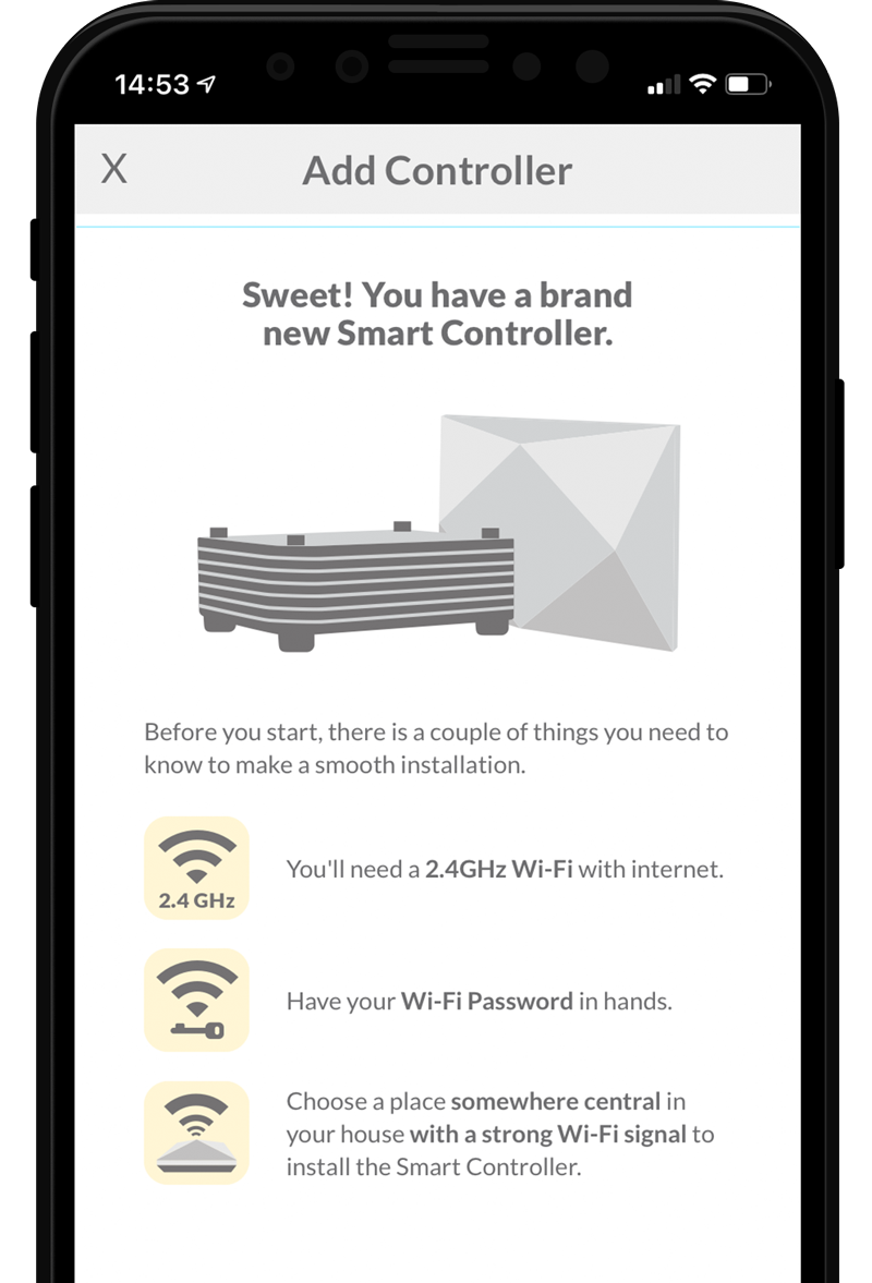 Smart Controller has a user friendly setup